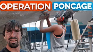 PONCER toute la COQUE d’un voilier de 15m ? oui c’est possible ( voilier Coraille II  )
