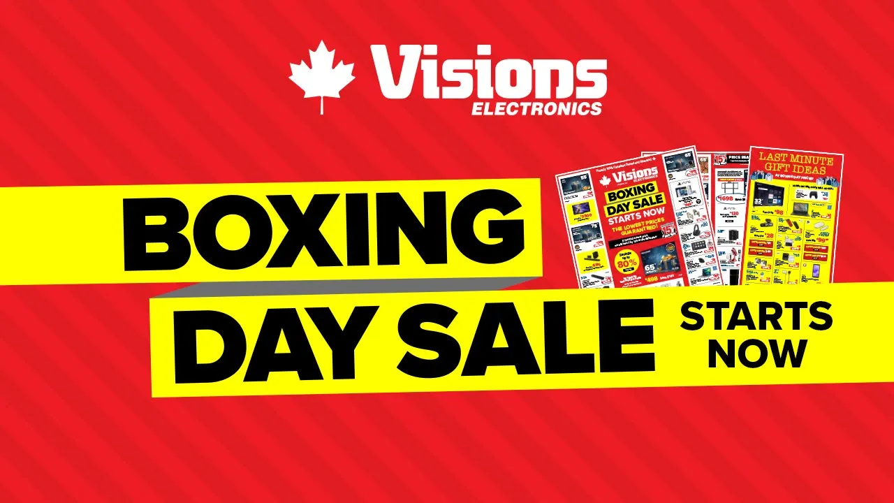 Visions Electronics — Visions Electronics — Boxing Day Sale (YouTube video ad)