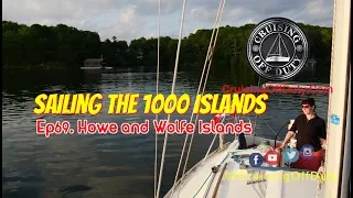 Sailing the 1000 Islands.  Exploring the bays of Howe Island and Wolfe Island.  Ep69 (4K)