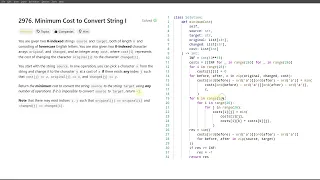 July 27 2024 LeetCode daily 2976 Minimum Cost to Convert String I - Python solution explained