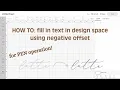 How to FILL IN TEXT in DESIGN SPACE for PEN OPERATION CRICUT HACK you need using the Cricut pen
