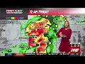 First Alert Forecast Heavy rain flooding storms move through Thursday evening