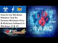 How to Use Windows Malware Tool for Remove Malware Virus Windows Malicious Software Windows