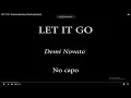 LET IT GO - Demi Lovato Easy Chords and