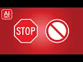 Vector Stop Sign Illustrator Tutorial