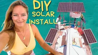 *DIY SOLAR UPGRADE* over 1000W of POWER on a 35 Foot Sailboat | Hallberg Rassy 352