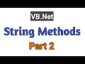 String methods in vb net Part 2 in hindi