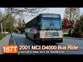 NJ Transit 167T Bus Ride Evening 2001 MCI D4000 7577 from Dumont to New York