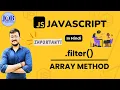 JavaScript Array Methods Filter Function tutorials in Hindi High Order Functions