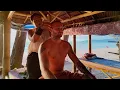 ASMR Relaxing Thai Massage by the Sea Experienced Woman s Hands