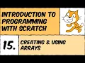 Scratch Lesson Creating using arrays