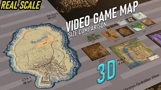 The Ultimate Game Map Size Comparison 3D - Real Scale