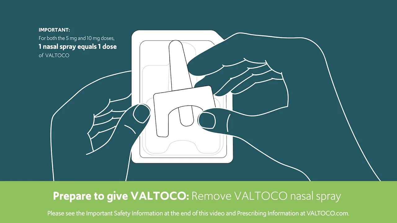 VALTOCO Instructions for Use: 5 mg and 10 mg Dose