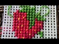 cross stitch embroidery on plastic canvas for beginners