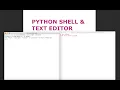 Python Basics Download is the Shell Text Editor