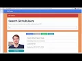 GitHub Finder JavaScript Web App JS HTML CSS Bootstrap4