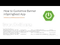 How to Create Custom banner in springboot app