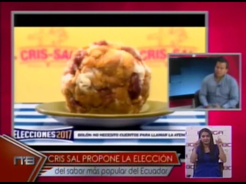 Cris Sal propone la elección del sabor más popular del Ecuador