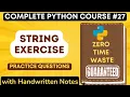Python Strings Exercise in Hindi Python Tutorial -