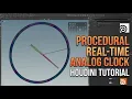 Create a Procedural Real-Time Analog Clock in Houdini Live Current Time with Python CHOPs