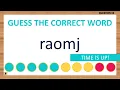Scrambled Word Game Can You Unscramble These Words 5 Letters