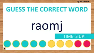 Scrambled Word Game Can You Unscramble These Words 5 Letters