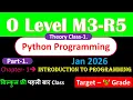 O Level Python Programming - Module 1 M3-R5 Chapter-1 Jan 2026 Part-1