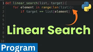 How to Implement Linear Search in Python Programming Language Algorithms