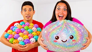 PROVIAMO 1000 SQUISHY RAVIOLI RARI E GIGANTI VIETATI comprati dal Dottor Timoti! 💎Squishy Dumpling