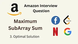 Maximum Subarray Sum - Part 3 Optimal Approach Code Algo Explained For Beginners