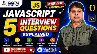 JavaScript Top 5 Interview Questions in Hindi JavaScript Interview Preparation