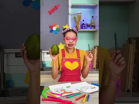 🍓 Can Fruit Bring My Markers Back? 🎨 Let’s Pretend ✨