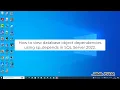 How to get database objects dependencies using sp - depends T-SQL in SQL Server 2022