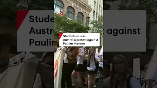 Students across Australia protest against Pauline Hanson