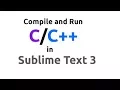 Compile and Run C program using Sublime Text