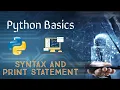 Python Full course S02 Tamil - Introduction to python programming Print statement and Syntax