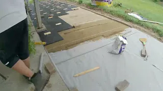 DIY Paver Project Start to Finish Brock Base Panels Home Depot AI Estimator