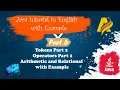 Java Tutorial Part 6 Tokens Part2 Operators Part1 Arithmetic and Relational Operators