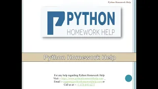 Python Homework Help
