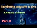 Java Numbering Programs Natural Numbers Java interview programs Java Telugu