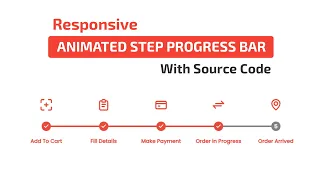 Responsive Step Progress Bar using Html Css JavaScript