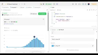 Day 1 of My 30 Days of JavaScript Challenge LeetCode 2667 Create Hello World Function