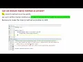 Can we declare main method as private Core Java Interview Question