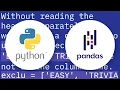 Drop columns contains certain strings while reading data python