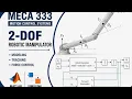 2-DOF Robotic Manipulator Modeling Tracking and Force Control using MATLAB Simulink