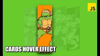 Cards Hover Effect JavaScript Tutorial