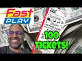 What Happens if you Play 100 MD Lottery Instant Fast play Tickets