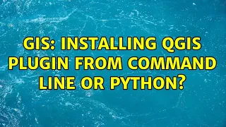 GIS Installing QGIS plugin from command line or Python