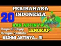 KUMPULAN PERIBAHASA DAN ARTINYA LENGKAP TERBARU
