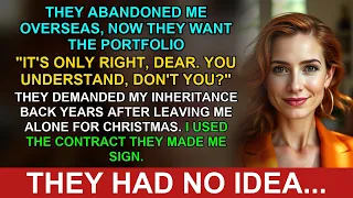 parents abandoned me overseas at christmas now they demand my inheritance back
